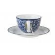 Чашка з блюдцем SWEET ALYSSUM Cup 260ml and Saucer Ø15 (Blue)