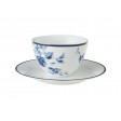 Чашка з блюдцем CHINA ROSE Cup 260ml and Saucer Ø15 (Blue)