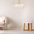 Люстра увигляді гілочок верби на 53 лампочки WILLOW 3 LIGHT CHANDELIER CHAMPAGNE