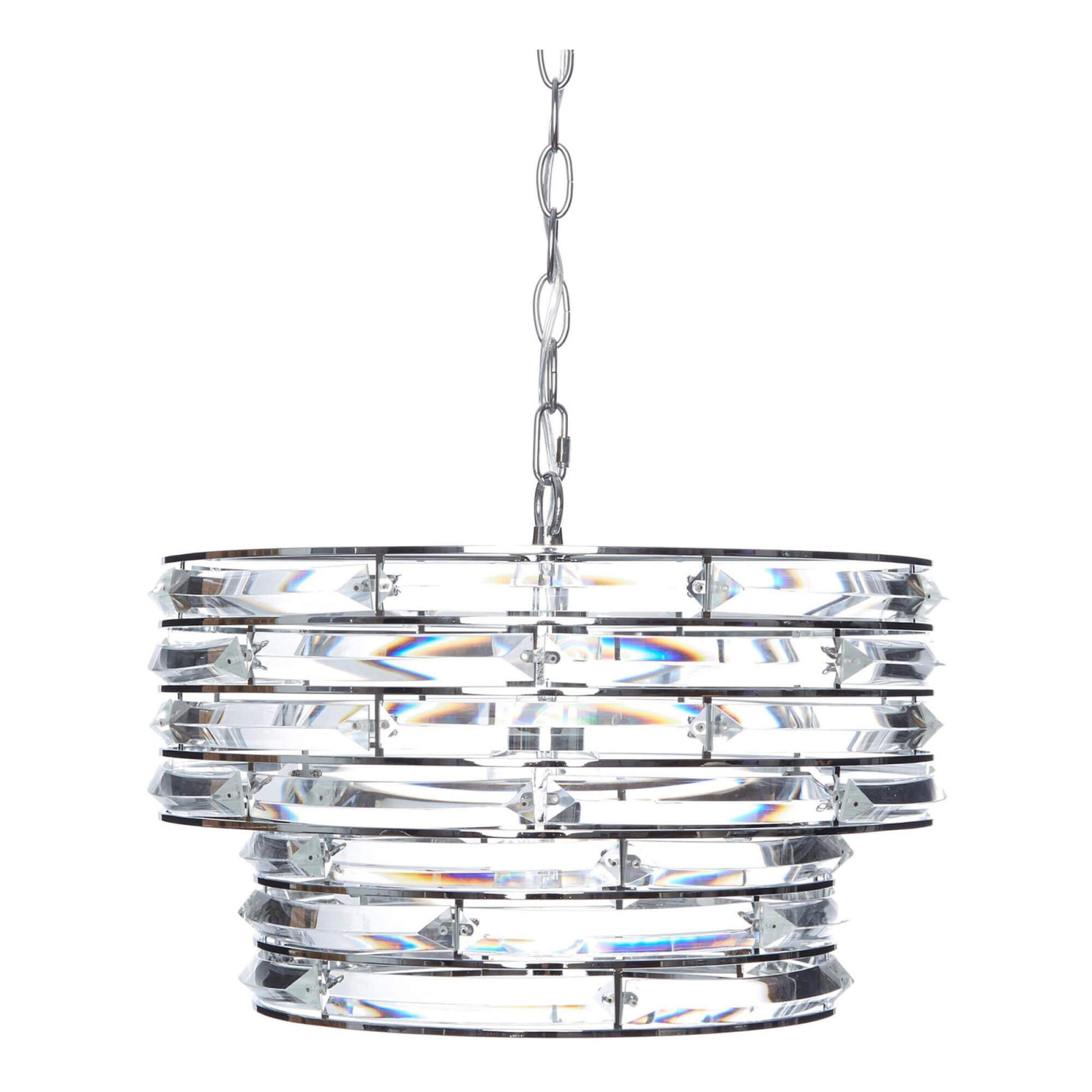 Люстра NOLA 27-100*41 (Polished Chrome/Clear)