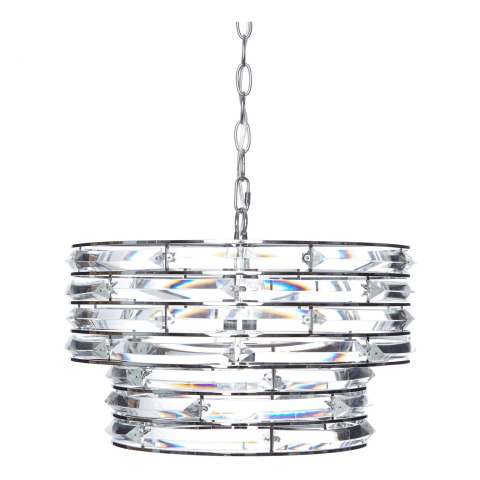 Люстра NOLA 27-100*41 (Polished Chrome/Clear)