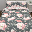 Набір постілі PEONIES KG 230*220, 50*75 set of-2 (Dark Smoke) Набір постілі PEONIES KG 230*220, 50*75 set of-2 (Dark Smoke)