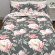 Набір постілі PEONIES KG 230*220, 50*75 set of-2 (Dark Smoke)