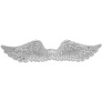 Декор - крила ягнола ANGEL WINGS ORNAMENT 51*13*5 (Silver)
