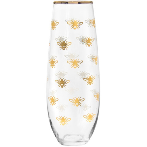 Склянка BEE FLUTE GLASS 16*5 (Gold)