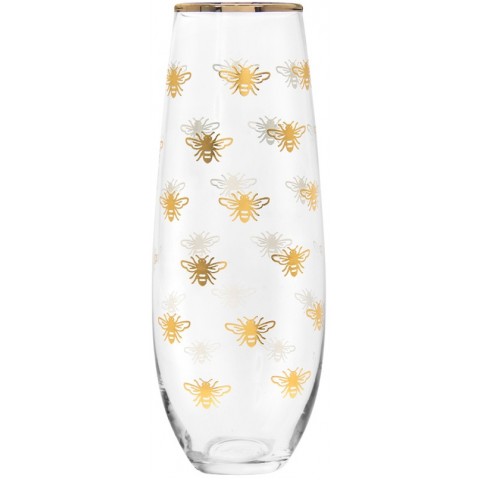 Склянка BEE FLUTE GLASS 16*5 (Gold)