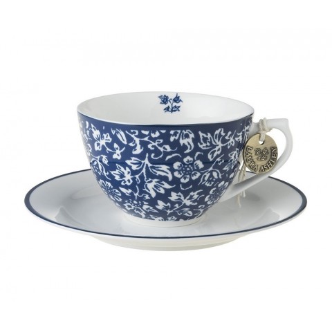 Чашка з блюдцем SWEET ALYSSUM Cup 260ml and Saucer Ø15 (Blue)