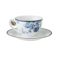 Чашка з блюдцем CHINA ROSE Cup 260ml and Saucer Ø15 (Blue)
