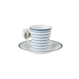 Чашка з блюдцем CANDY STRIPE ESPRESSO CUP 6*6, 90ml & SAUCER Ø12 (Blue)
