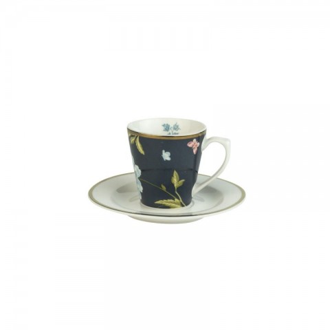 Чашка з блюдцем HERITAGE Cup Espresso 90ml. and Saucer Ø12 (Midnight)