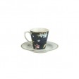 Чашка з блюдцем HERITAGE Cup Espresso 90ml. and Saucer Ø12 (Midnight)