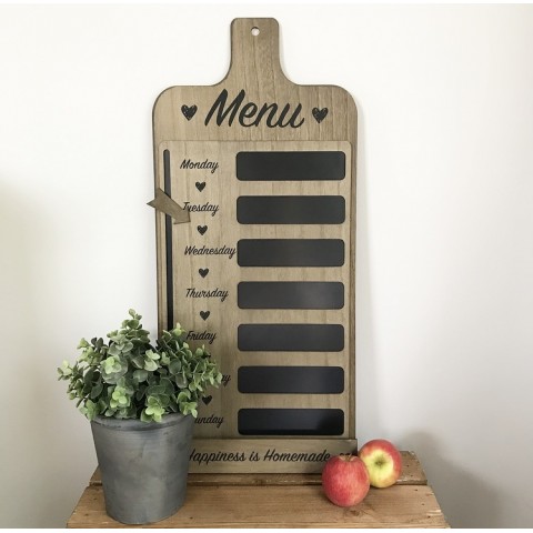 Декоративна дошка WEEKLY MENU BLACKBOARD 66*30 *3 (Natural)