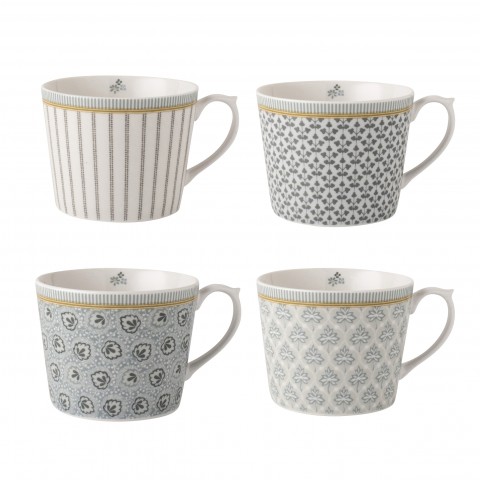 Набір чашок SET OF 4 MUGS IN GIFTBOX 300ml (Grey)