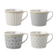Набір чашок SET OF 4 MUGS IN GIFTBOX 300ml (Grey)