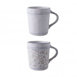 Набір 2-х чашок ARTISAN Set 2 Mugs 350 ml (White/Flower WCL)