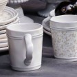 Набір 2-х чашок ARTISAN Set 2 Mugs 350 ml (White/Flower WCL)