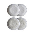 Набір 4-х тарілок ARTISAN Set 4 PETIT Ø12 (White/Flower WCL)