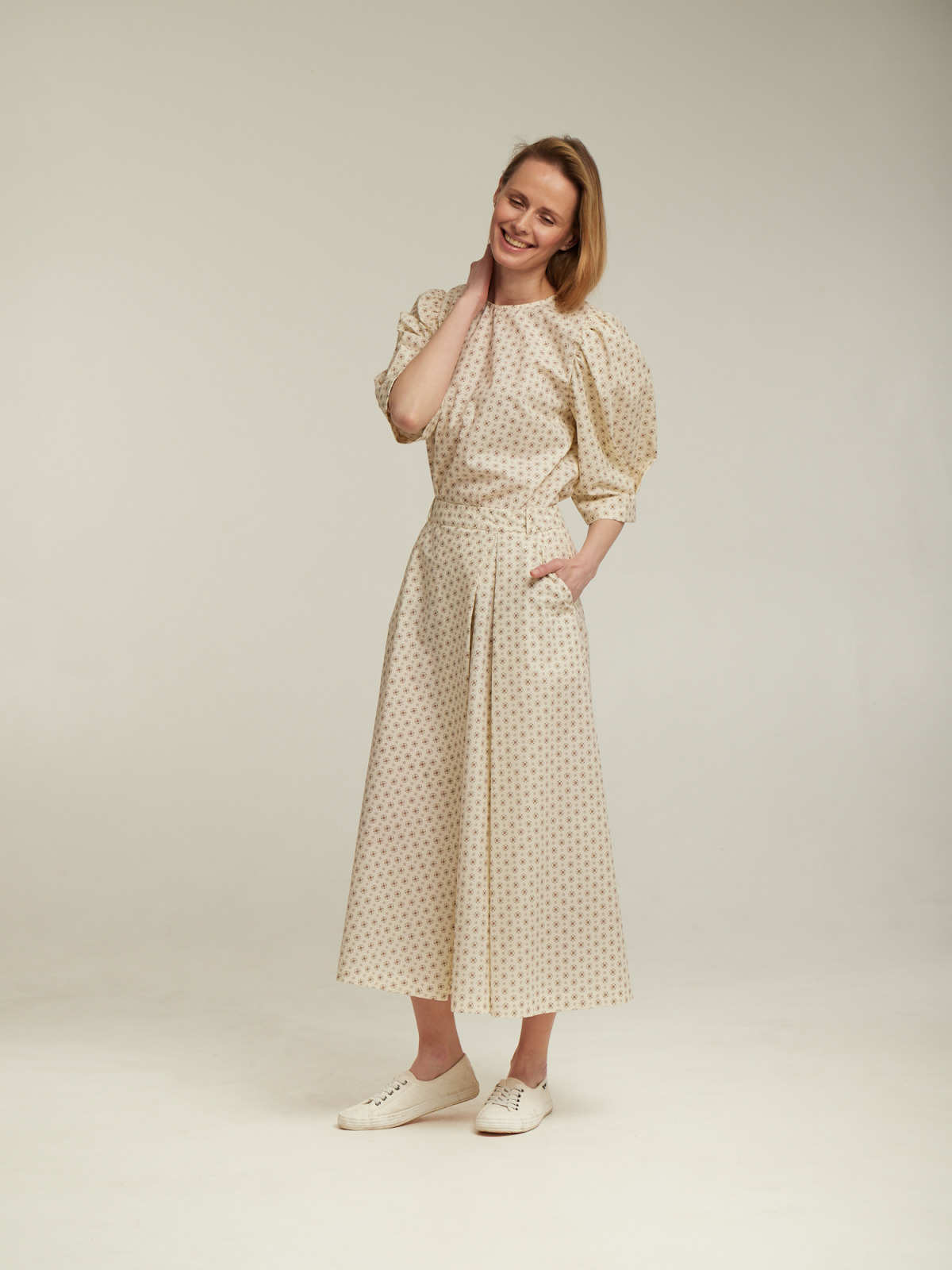 Спідниця MS 001/4 KA Cream/Navy