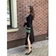 Сукня міді MD 302-2 LZ (Чорний-зелений)