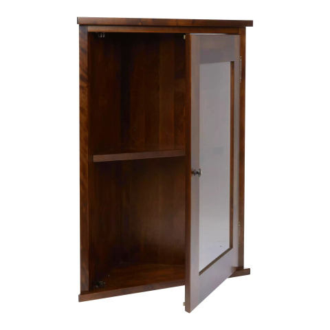 Шафа настінна GARRAT 1DR CORNER WALL CABINET 78*61*33 (Dark Chestnut)