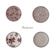 Набір 4-х тарілок DAMSON ROSE Giftset 4 Petit Ø12 (Cranberry white) Набір 4-х тарілок DAMSON ROSE Giftset 4 Petit Ø12 (Cranberry white)