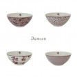 Набір 4-х тарілок DAMSON ROSE Giftset 4 Bowls Ø16 (Cranberry white)