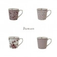 Набір 4-х чашок DAMSON ROSE Giftset 4 Mugs 320 ml (Cranberry white)