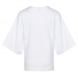 Біла футболка оверсайз з кольоровим принтом "Сойка та конюшина" TS 005/1 KA 