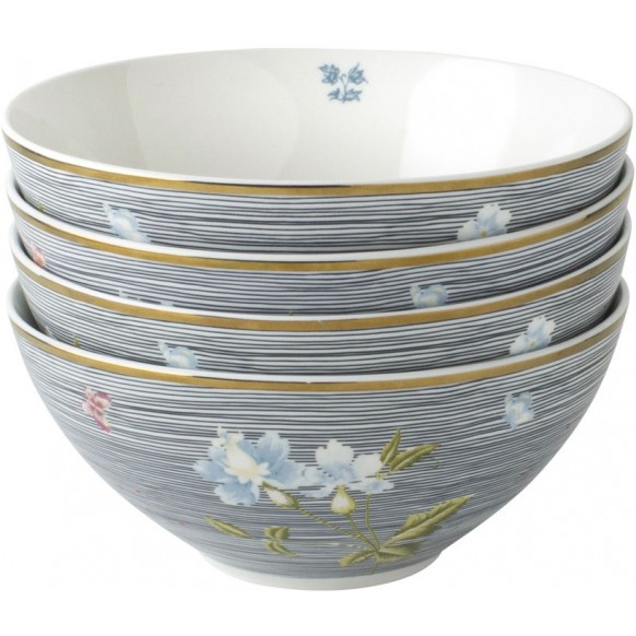 Набір із 4-х мисок Heritage Giftset 4 Bowls 16 cm Midnight Pinstripe