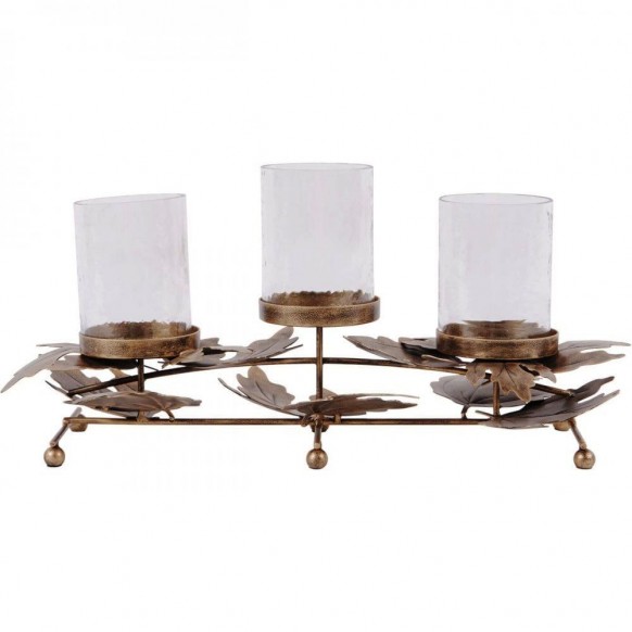 Свічник для 3-х свічок Corrina Leaf Triple Votive Candleholder