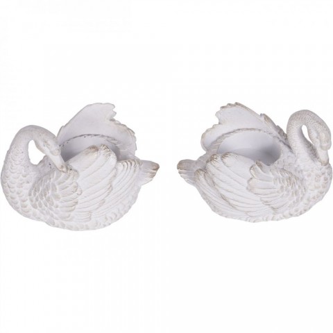 Набір з двох свічників-Лебеді Distressed Swan Votiveholder Set of 2