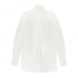 Біла лляна сорочка з кишенею та манжетами з мережива BL 100/4 KA