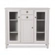 Вітрина-шафа Henshaw Pale Steel 3 Door 2 Drawer Low Display Unit