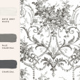 Шпалери Туаль де Жуї у французькому стилі темно сірого кольору Tuileries Charcoal Grey Шпалери Туаль де Жуї у французькому стилі темно сірого кольору Tuileries Charcoal Grey