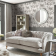 Шпалери Туаль де Жуї у французькому стилі темно сірого кольору Tuileries Charcoal Grey Шпалери Туаль де Жуї у французькому стилі темно сірого кольору Tuileries Charcoal Grey