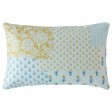 Односпальний комплект постільної бклі в стилі петчворк LAURISSA PATCHWORK PALE SEASPRAY SG 137x200,50x75 см