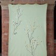 Трикотажний плед кольору шавлії з гілочками верби PUSSY WILLOWSAGE GREEN 130X170 см