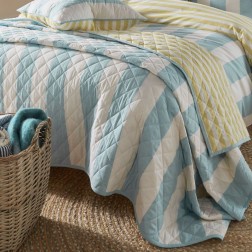Покривало LILLE STRIPE QUILTED BEDSPREAD 235*235 (Seaspray)