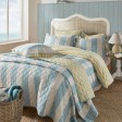 Покривало LILLE STRIPE QUILTED BEDSPREAD 235*235 (Seaspray)