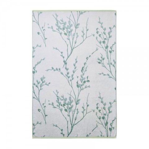  Блакитний рушник для рук з гілочками верби PUSSY WILLOW DUCK EGG 50х90 см