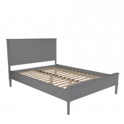 Двоспальне ліжко світло-сірого кольору Henshaw 5'0 Bed Frame (Pale Steel)+B12