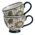Набір з 2-х чашок HEDINGHAM Mugs 430ml (Blue/Sage) Синьо-Зелені