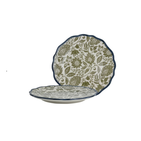 Набір з 2-х тарілок HEDINGHAM  Ø27 (Blue/Sage) Синьо-Зелені 