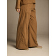 Жіночі штани палаццо з мікровельвету у кольорі Camel