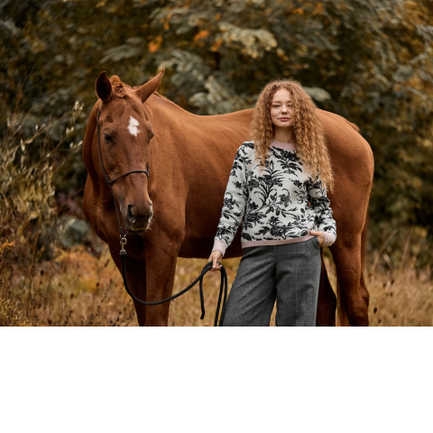 Жіночий вовняний светр Laura Ashley з архівним візерунком Lloyd