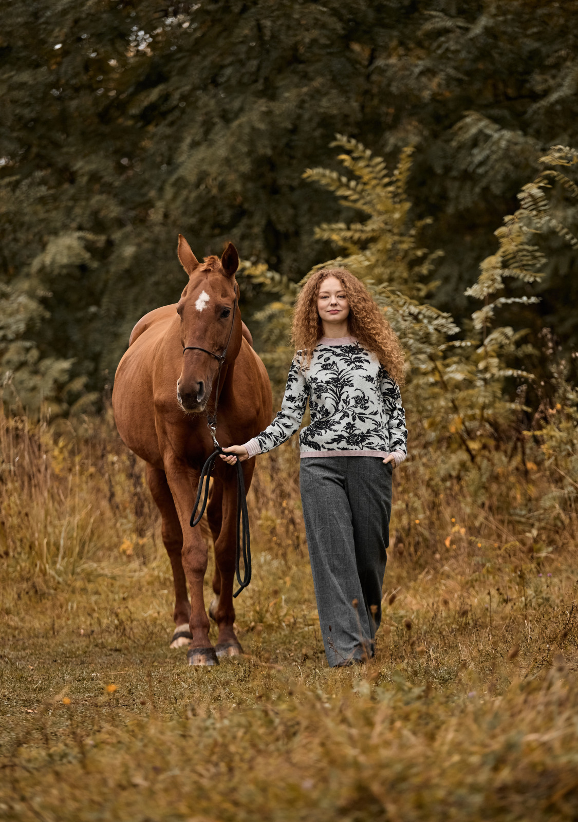 Жіночий вовняний светр Laura Ashley з архівним візерунком Lloyd