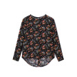 Жіноча блузка з довгим рукавом з віскози з квітковим принтом Ellerby black
