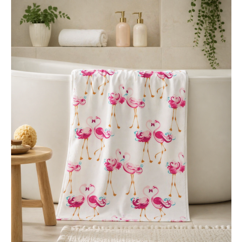 Рушник банний PRETTY FLAMINGO TOWEL 150*75 (Pink)