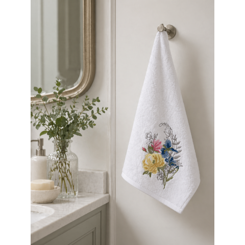 Рушник для рук CORINNE EMB 50*90 (White)