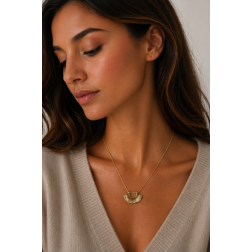 Підвіска Золоте віяло на ланцюжку JW 123 KA Brass